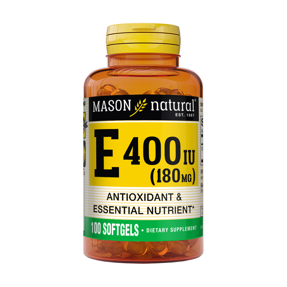 Вітамін Е Mason Natural Vitamin E 180 мг, 400 ME, 100 гелевих капсул